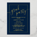 Search for gold foil graduation invitations Modern
