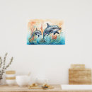 Recherche de de dauphins art Aquatique