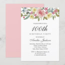 Search for 100 birthday invitations Botanical