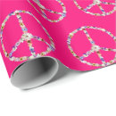Search for peace sign wrapping paper Retro