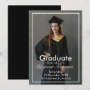 Recherche de chic graduation invitations Noir et blanc
