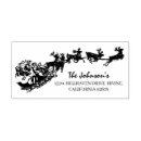 Search for santa claus rubber stamps Christmas return address