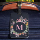 Recherche de pays bagages étiquettes Floral