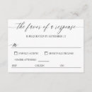 Search for plain white rsvp cards Black and white