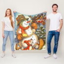 Search for frosty snowman blankets Merry christmas
