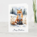 Search for red fox christmas cards Foxes