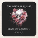 Search for gothic skull coasters Black and white