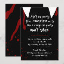 Recherche de vampire halloween invitations Sang