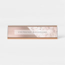 Search for marble and rose gold name plates Girly