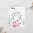 Search for santa claus baby shower invitations Snowman