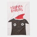 Search for black santa tea towels Cat