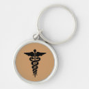 Search for medical symbol keychains Caduceus