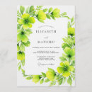 Search for lime green invitations Botanical