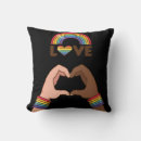 Search for rainbow heart pillows Queer