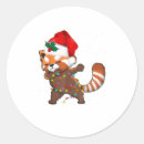 Recherche de panda noël autocollants Rouge