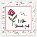 Search for hello beautiful stickers Typography