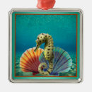 Search for seahorse ornaments under the sea