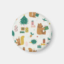 Recherche de animaux de forêt magnets Hiver