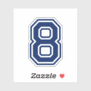 Search for number 8 stickers Sport