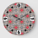 Recherche de gris et rouge horloges Motif