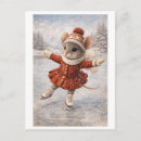 Recherche de glace mignonne cartes postales Patinage