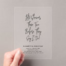 Search for before they say i do invitations Black and white