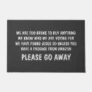 Search for funny go away doormats Rude
