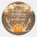 Search for pumpkin tag stickers Baby shower