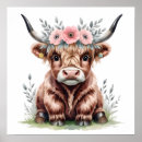 Search for highland cow nursery art For kids
