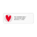 Search for heart shape return address labels Typography