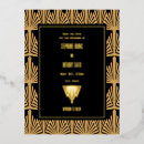 Search for gold foil art deco invitations Pattern