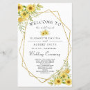 Search for sunflower wedding programs Foliage