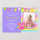 Search for chevron 1st birthday invitations Girl