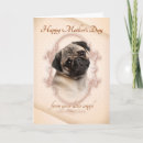 Search for pug mothers day cards Animal