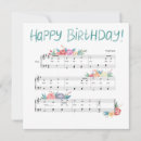 Search for sheet music birthday cards Floral