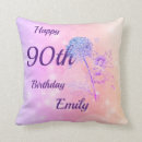 Search for 90th birthday pillows Pink