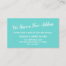 Search for we have moved business cards New home