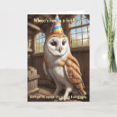 Recherche de oiseau hibou vœux cartes Barn owl