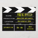 Search for clapper board invitations Movie