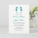 Search for seahorse invitations Turquoise