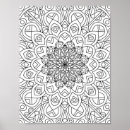 Search for adult colouring posters Mandala