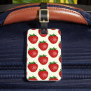 Recherche de fraises rouges bagages étiquettes Pour elle