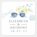 Search for fun beach stickers Blue