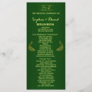 Search for peacock wedding programs Green