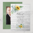 Search for boho sunflowers wedding invitations Eucalyptus