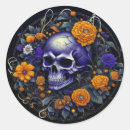 Search for skull with flowers stickers Floral