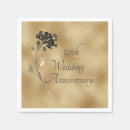 Search for 50th anniversary wedding napkins Floral