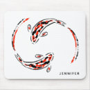 Search for fish drawing mousepads Swimming