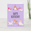 Search for dog cards Purple