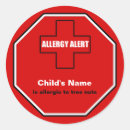 Search for tree nut allergy stickers Alert
